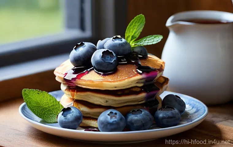 블루베리의 항산화 효능과 섭취 방법 - **"A serene and focused young woman, around 28-35 years old, with noticeably clear, glowing skin, si...