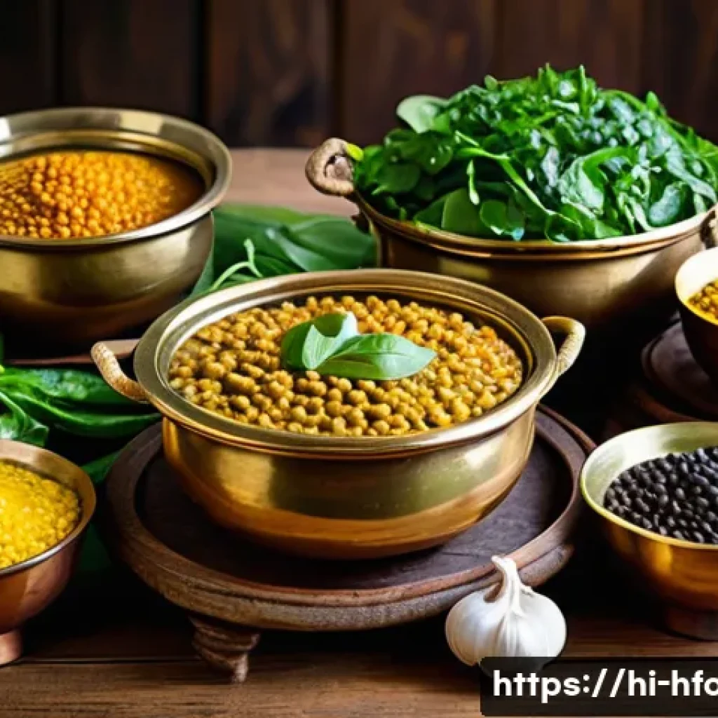 식이섬유가 풍부한 음식 추천 - A vibrant Indian kitchen scene featuring a variety of fiber-rich lentils such as moong dal, masoor d...